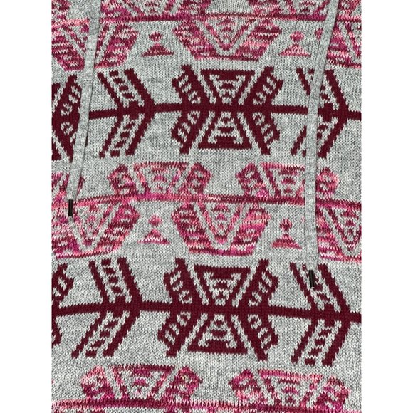 American Eagle Outfitter AEO Sweater Hoodie Womens XS Aztec Knit Pullover Medium - Picture 7 of 16